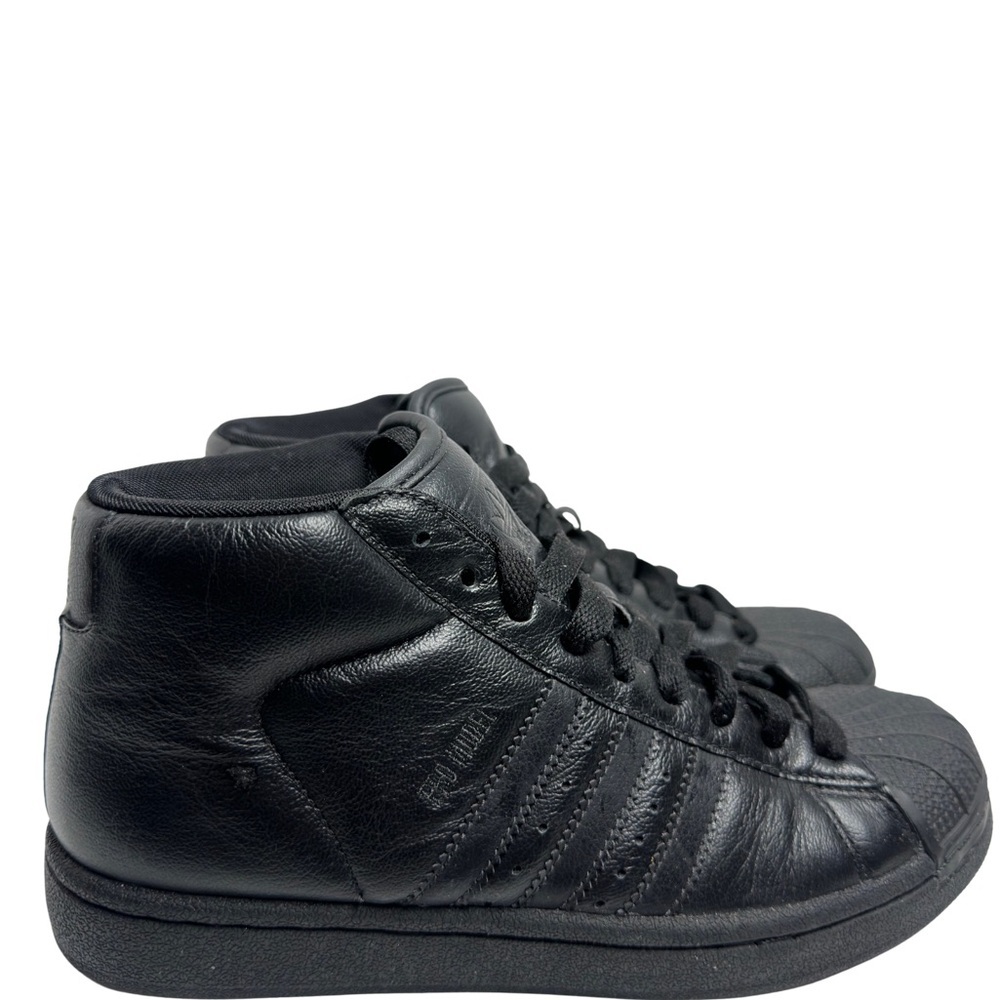 adidas Men's Black Leather Sneakers